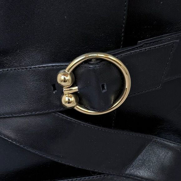 NWOB Stuart Weitzman Women's Luxering Belted Leather Bootie in Black Size 10 - Picture 10 of 15